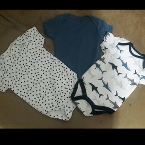 Three baby boy bodysuits. NWOT
